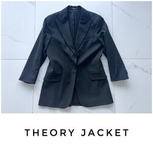 Theory jacket size Medium wool black blazer suit